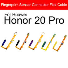 Гибкий кабель с датчиком отпечатков пальцев для Huawei Honor 20 20 Pro 20Pro YAL-AL00 YAL-L21 меню сенсорная лента 2024 - купить недорого