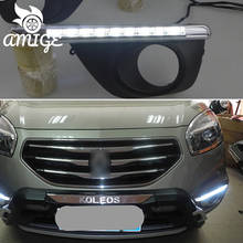 Car LED DRL headlight  For Renault Koleos 2011 2012 2013 2014 Daytime Running Light Auto Daylight With Fog Lamp Covers 2024 - buy cheap