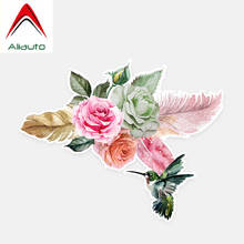 Aliauto Interesting Car Sticker Roses Flowers and The Bird Colored Decor Water Proof Vinyl Decal for VW Nissan Suzuki,14cm*11cm 2024 - buy cheap