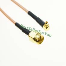 Вилочная часть MMCX Мужской прямоугольный ra Штекер кабель RG316 Pigtail РЧ коаксиального кабеля 2024 - купить недорого