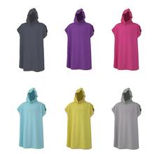 Drop Shipping Beach Hooded Changing Robe Swimming Towels Quick Dry Outdoor Adult Bath Towel Poncho Microfiber Towel 90*110cm 2024 - buy cheap