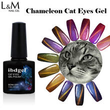 1pc Chameleon Cat eyes Pure Color Gel Nail Polish UV Tiger Gel Polish Soak Off Paint Gel lak ibdgel 7.3ml Magnetic VGel Polish 2024 - buy cheap