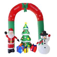 1 conjunto de decoração de natal para ano novo, decoração para casa, uso ao ar livre, festa de inverno, biscoito de bicoitos, santa fé, árvore de natal, arco inflável 2024 - compre barato