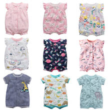 Newborn bodysuit baby babies clothes short sleeve cotton printing infant clothing 1pcs 0-24 Months 2024 - buy cheap