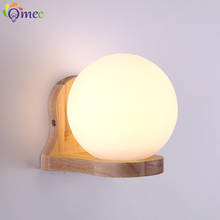 OMEE Modern Unique Novelty Wall Lamps Glass Ball Lampshade Wall Light For LED Indoor Home Bedroom Bedside Lamp Lighting AC220V 2024 - buy cheap