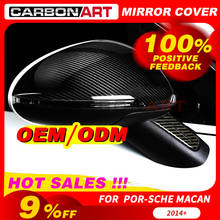 100% Real Carbon For Porsch Maacan Carbon Fiber Mirror Cover Rear View Mirror Caps 2014-2017 Add On Car Styling 95B side mirror 2024 - buy cheap