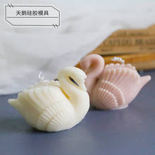Big Swan silicone Mold making Fondant Chocolate Cake Decoration tools Handmade Silica Soap form 2024 - buy cheap