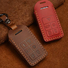 Genuine Cow Leather Car Key Case Cover for Volvo S80L S60L V40 S60 V60 XC60 S80 2013 2014 2017 Remote Key Case Shell Covers 2024 - buy cheap