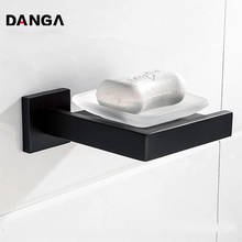 Black Soap Dish Kitchen Soap Holder Wall Mounted Soap Storage Rack Stainless Steel Storage Box Shower Shelf Bathroom Accessories 2024 - buy cheap