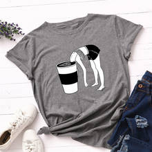 2020 модная женская футболка размера плюс, футболки из 100% хлопка, женская футболка с принтом, женская футболка с круглым вырезом и коротким рукавом 2024 - купить недорого