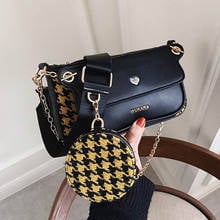 Tote Clutch New Shoulder Bag Totes Fashion Brand Designer 3-IN-1 Messenger Handbag Leather Crossbody Handbag With Mini Purse 2024 - buy cheap