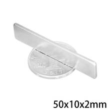 5~100PCS 50x10x2 Strong Rare Earth Magnet Thickness 2mm Block Rectangular Neodymium Magnets 50x10x2mm Strip Magnetic 50*10*2 2024 - buy cheap