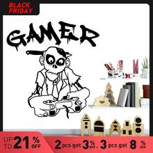 Cute gamer Wall Art Decal Wall Stickers Pvc Material for Living Room Company School Office Decoration Wall Decal Home Decor 2024 - buy cheap