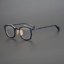 Vintage Titanium Alloy Glasses Frame Men Designer Optical Prescription Myopia Eyeglasses Frame Male Women Luxury Brand Eyewear 2024 - buy cheap
