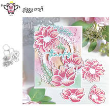 Piggy craft corte de metal morre molde 3d decoração flor scrapbook papel ofício faca molde lâmina punch stencils morrer 2024 - compre barato