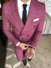 Latest Coat Pant Designs Linen Men Suit For Wedding Slim Fit Skinny Suits Men Costume Homme Groom Tuxedo Business Suits 2 Pieces 2024 - buy cheap