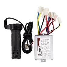 New 36V 500W Electric Bicycle Brushed Speed Controller & Throttle Grip Set for Electric Bicycle Scooter E-Bike Motor 2024 - buy cheap