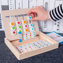 Montessori Education Wooden Toys Four Color Matching Game Early Children Kids Preschool Training Learning Building Blocks Y4UD 2024 - buy cheap