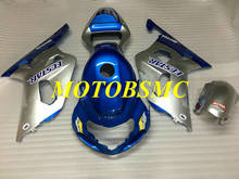 Injection Mold Fairing Kit for GSXR600 750 K1 01 02 03 GSXR 600 GSXR750 2001 2002 2003 ABS Silver Blue Bodywork+Gifts SG71 2024 - buy cheap
