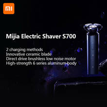 Xiaomi Mijia Electric Shaver S700 Rechargeable Ceramic Blade IPX7 Waterproof Wet Dry Beard Trimmer All aluminum Body Razor 2024 - buy cheap