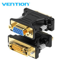 Vention-Adaptador de DVI a VGA bidireccional, DVI-I, 24 + 5, Cable hembra a VGA macho para proyector HDTV, PC y DVI-VGA 2024 - compra barato