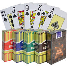 Техасский холдем 100% карты для покера из пвх водонепроницаемые игральные карты Black Jack пластиковая игровая карта покер настольная игра 2,48*3,46 дюйма 2024 - купить недорого