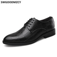 Sapatos de escritório masculino clássico designer de luxo coiffeur sapatos de vestido de couro marrom sapatos de negócios formal tamanho grande 48 buty 2024 - compre barato