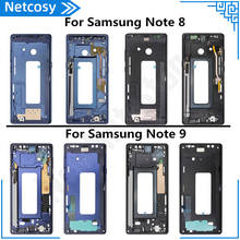 Carcaça para samsung note 8 e note9, carcaça intermediária, reparo para samsung galaxy note 8, n950, note 9, n960 2024 - compre barato