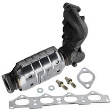 Conjunto de coletor de escape e conversor catalítico de encaixe direto para hyundai tiburon l4 2.0l para kia soul 2.0l 2010-2015 2024 - compre barato