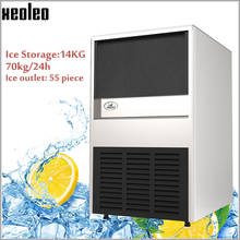Xeoleo Commercial Ice Maker Stainless Steel Ice Machine 70kg/24h Auto Clear Ice Make Machine Make Cube Ice For Bubble Tea/Coffee 2024 - buy cheap
