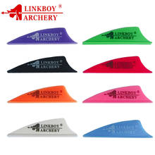 Linkboy-Flecha de plástico de 1,75 pulgadas para tiro con arco recurvo, accesorios de pluma para Ballesta de eje, 50 Uds. 2024 - compra barato