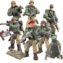 Military series World War II Special forces police soldier weapon accessories DIY model Building Blocks Bricks Toys Gifts 2024 - buy cheap