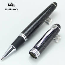JINHAO 750 черная и серебряная шариковая ручка с красочными песками, канцелярские принадлежности, ручка для письма 2024 - купить недорого