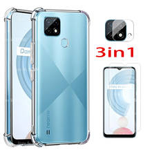 Силиконовый чехол для Realme C21 чехол s + Стекло пленка Realme C21 c 21 21c realmec21 C-21 Противоударная задняя крышка Realme C 21 чехол для телефона чехол 2024 - купить недорого