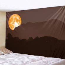 Beautiful planet moon night view tapestry wall hanging printing home decoration tapestry bedroom tapestry living room tapestry 2024 - buy cheap