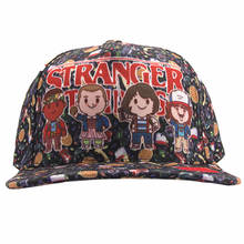 Chapéus stranger things joyce byers jim hopper, bonés de beisebol snapback ajustável onze, bonés casuais de sol para adultos, chapéu de hip hop 2024 - compre barato