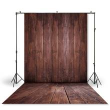 HUAYI Photography Backdrop Newborns Baby Child Photo Booth Background Brown Wood Planks Wall Studio Portraits Photodrop XT-3639 2024 - buy cheap