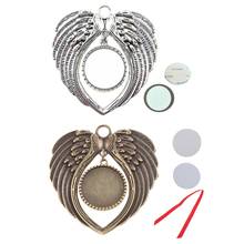 Sublimation Wing Ornament Decorations Angel Wing Shape DIY Photo Blank Hot Transfer Printing Pendant MDF Jewelry Making 2024 - buy cheap