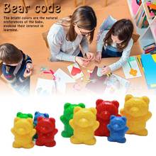 96Pieces Counting Bear Weight Toy Kids Mark Education Toy Professional 2024 - buy cheap