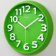 Reloj de pared de cuarzo silencioso para niños, accesorio de diseño moderno, sencillo, estilo Loft, redondo, color blanco, decoración del hogar 2024 - compra barato