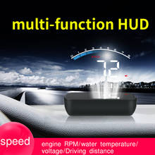 M6S OBD HUD Car Head Up Display With Lens Hood OBD2 Engine RPM Speed Meter Voltage Water Temperature Alarm 2024 - buy cheap