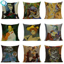 Pablo Picasso Paintings Cushion Cover The Starry Night Surrealism Abstract Art Cotton Linen Decorative Pillowcase Pillow Cover 2024 - buy cheap