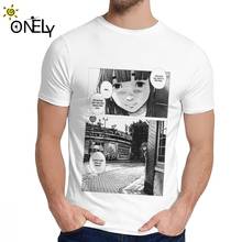 Camiseta masculina crewneck, o painel mais alforge para homens, camiseta slim de tamanho americano 2024 - compre barato