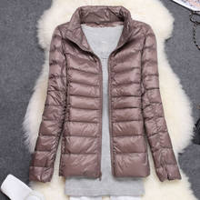 2021 New Ultra Light Duck Down Jackets Women Autumn Winter Jacket Slim Female Portable Windproof Down Coat 2024 - buy cheap