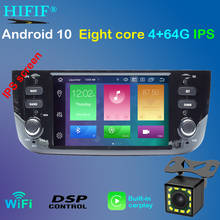 Автомобиль Android 9,0 DVD gps плеер для FIAT LINEA PUNTO EVO авто радио стерео BT Wifi Восьмиядерный Зеркало Ссылка 4 Гб + 64 ГБ карта DVR SD DAB + 2024 - купить недорого