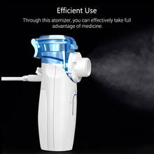 Nebulizador de red portátil, atomizador tipo Flip, boquilla de inhalador de vapor adecuada para asma/COPD, soporte de conexión USB 2024 - compra barato