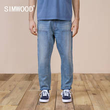SIMWOOD-pantalones vaqueros de talla grande para hombre, Jeans sueltos y rectos con salpicaduras de pintura, ropa de calle estilo Hip Hop, 2021 algodón, SK120192, Otoño, 100% 2024 - compra barato