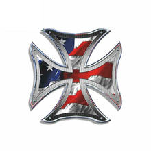 Personality Cross Flag Car Stickers Accessories Motorcycle Cover Scratches Waterproof PVC 13cm *12cm 2024 - buy cheap