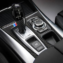 Car Carbon Fiber Decoration Sticker Interior Trim Panel Protcetion Cover Car Styling Accessories For BMW X5 X6 E70 E71 2024 - buy cheap