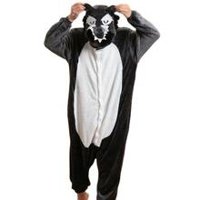 Pijama adulto kigurumi wolf, macacão de dormir para adultos, desenho de animal 2024 - compre barato